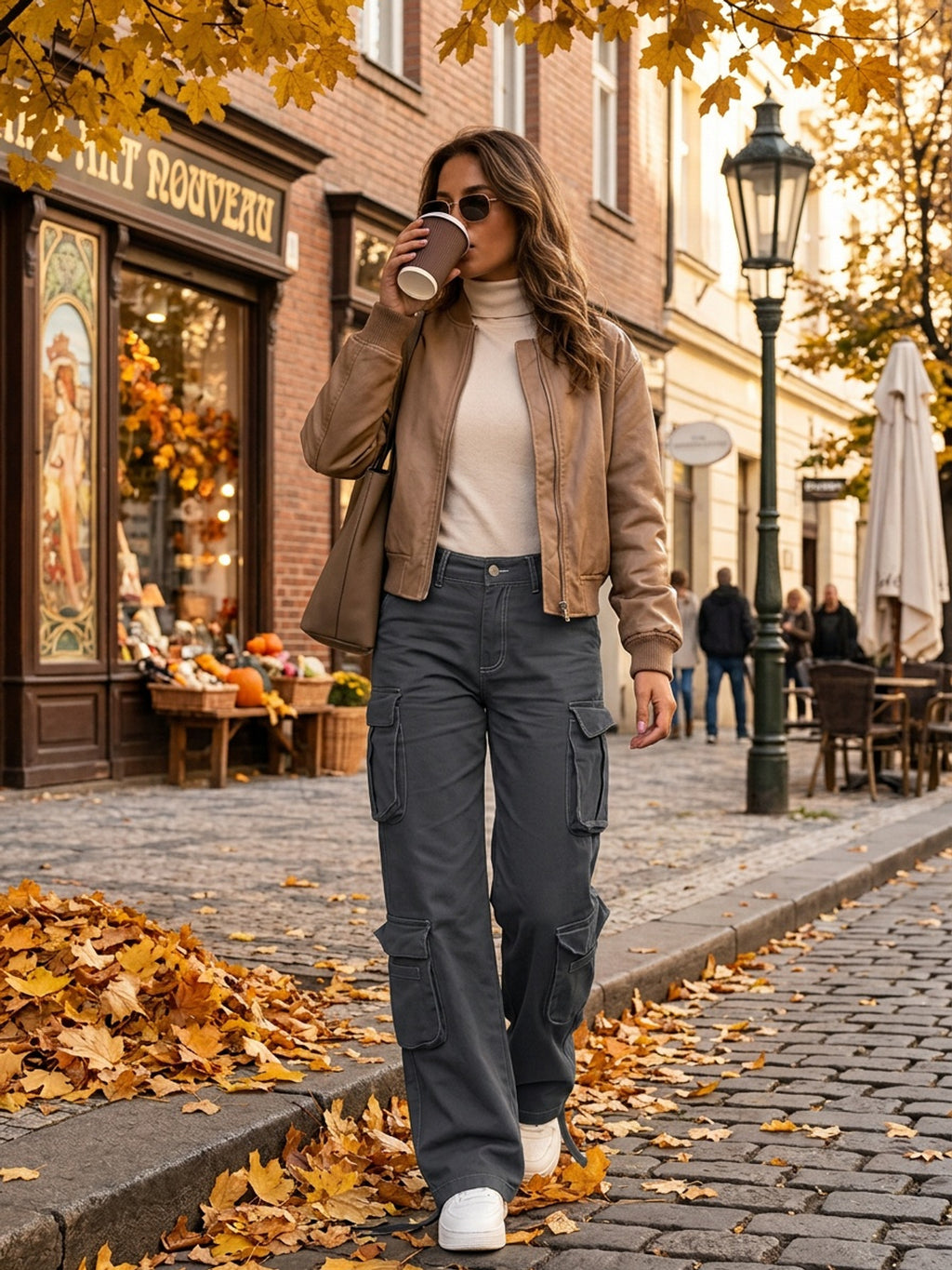 Y2K Retro Washed Cargo Pants Women Multi Pocket Street Travel Casual Vintage Basic Work Trousers Chic
