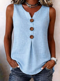 Women Sleeveless V Neck Tank Top Loose Fit Flowy Casual Summer Shirt Tops S-XXL