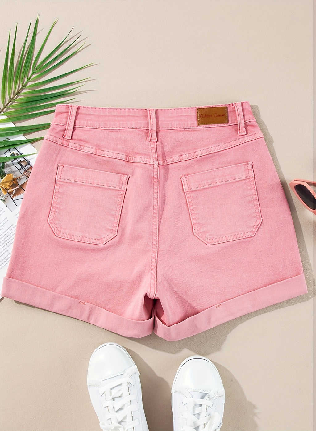 High Waist Stretch Denim Shorts Women Slim Fit Vintage Casual Summer Jean Shorts Multi-Color XS-XXL