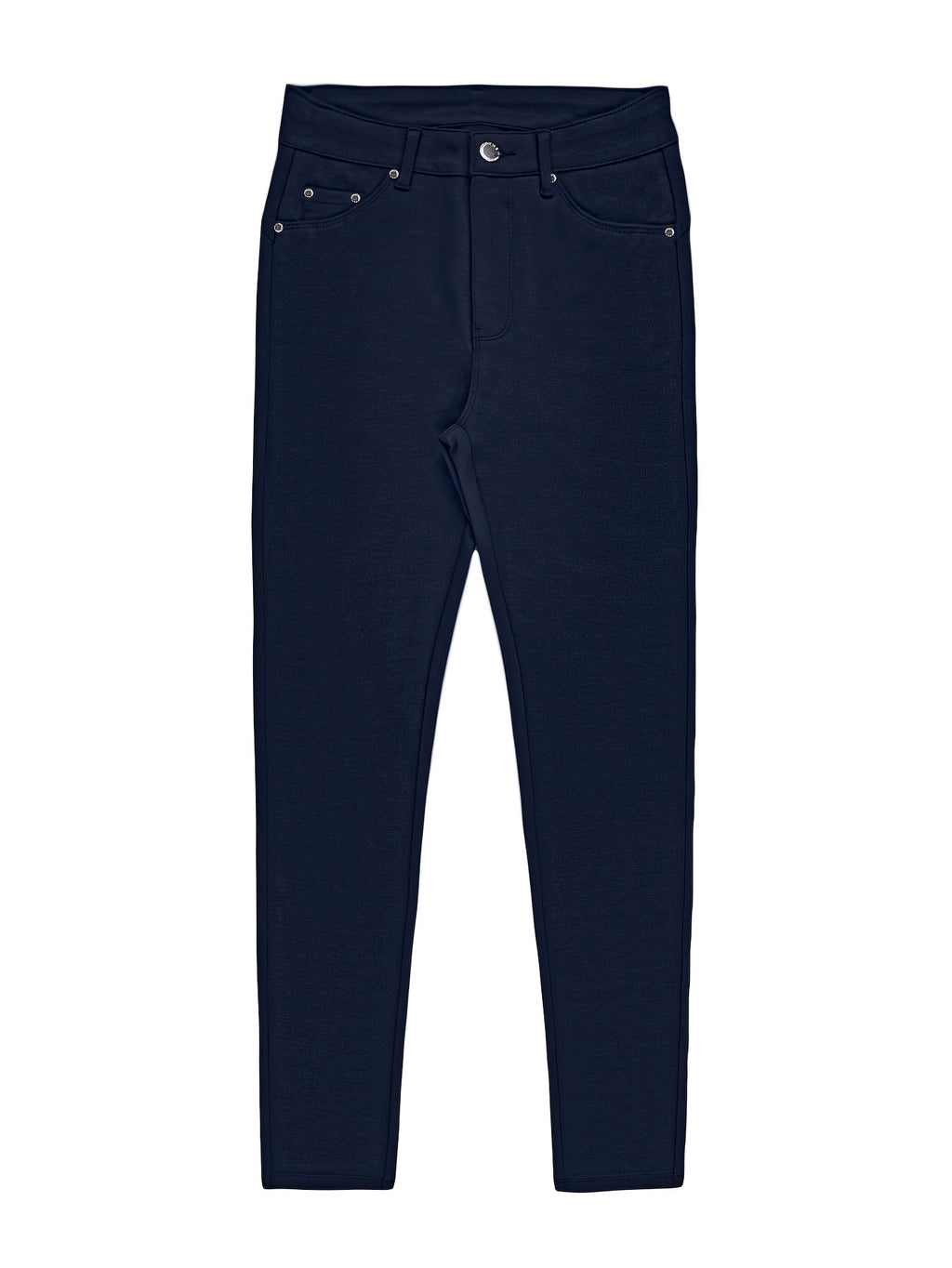 Women's High-Waist Skinny Jeans Stretchy Fabric Multi-Color Long Style Casual Streetwear Button Decor Five Pockets