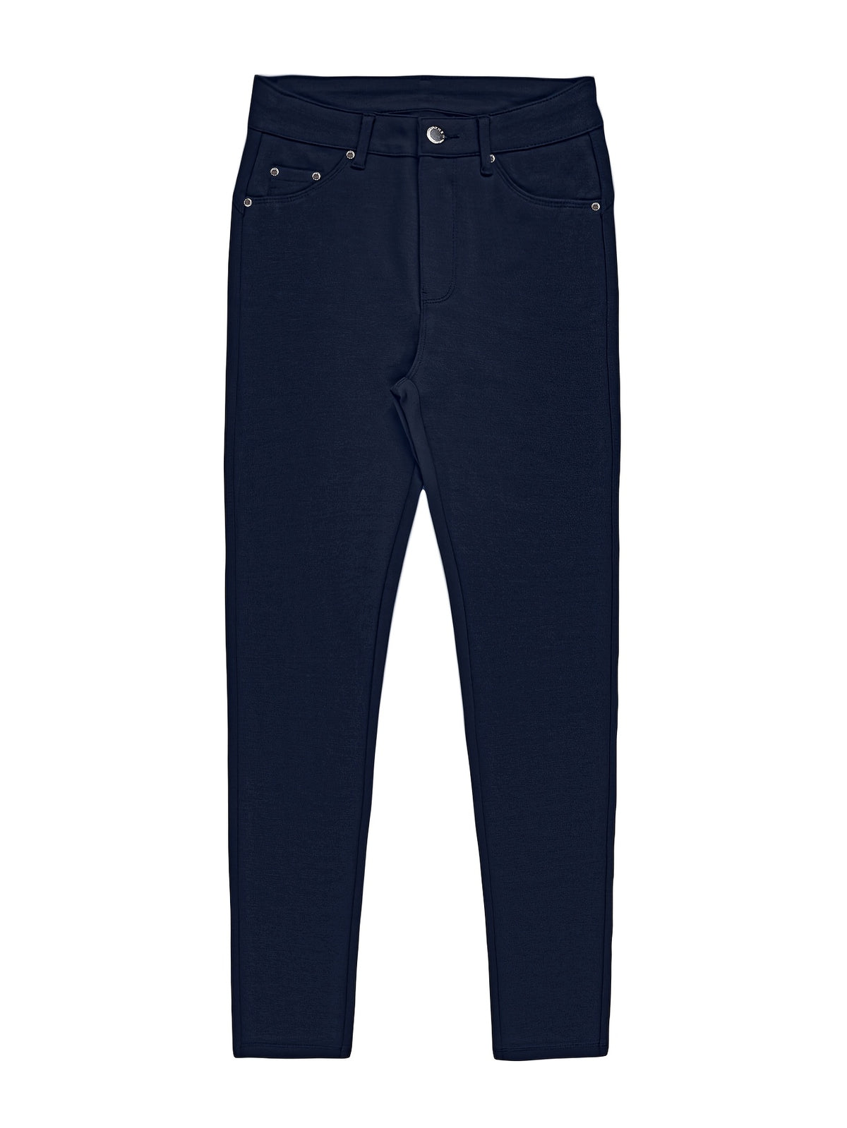 Women's High-Waist Skinny Jeans Stretchy Fabric Multi-Color Long Style Casual Streetwear Button Decor Five Pockets