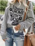 Women Casual Pullover Sweatshirt Solid Color Knit Fall Winter Long Sleeve Top