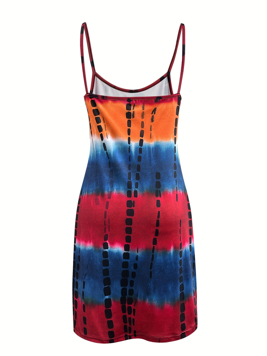 Color Block Camisole Dress Women Summer Beach Vacation Lightweight Stretch Sleeveless Sundress Casual Chic Multicolor S-XXL