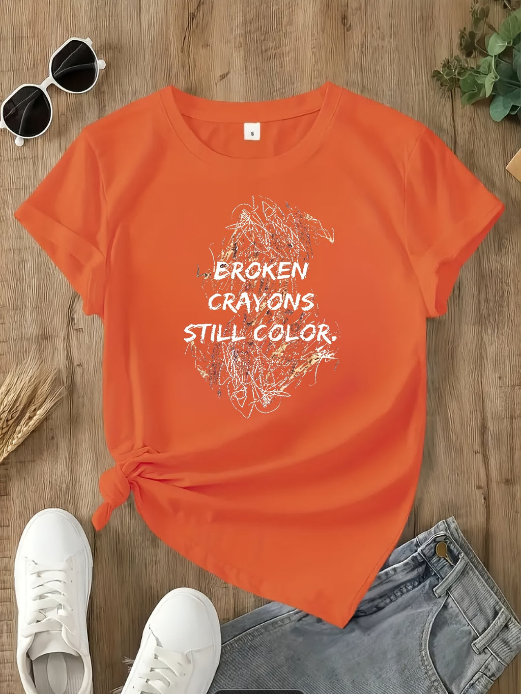 Illustration Drawing Print T-Shirt Women Crew Neck Short Sleeve Casual Graphic Tee 180gsm Polyester Medium Stretch Lightweight Spring Summer Top S-XXL