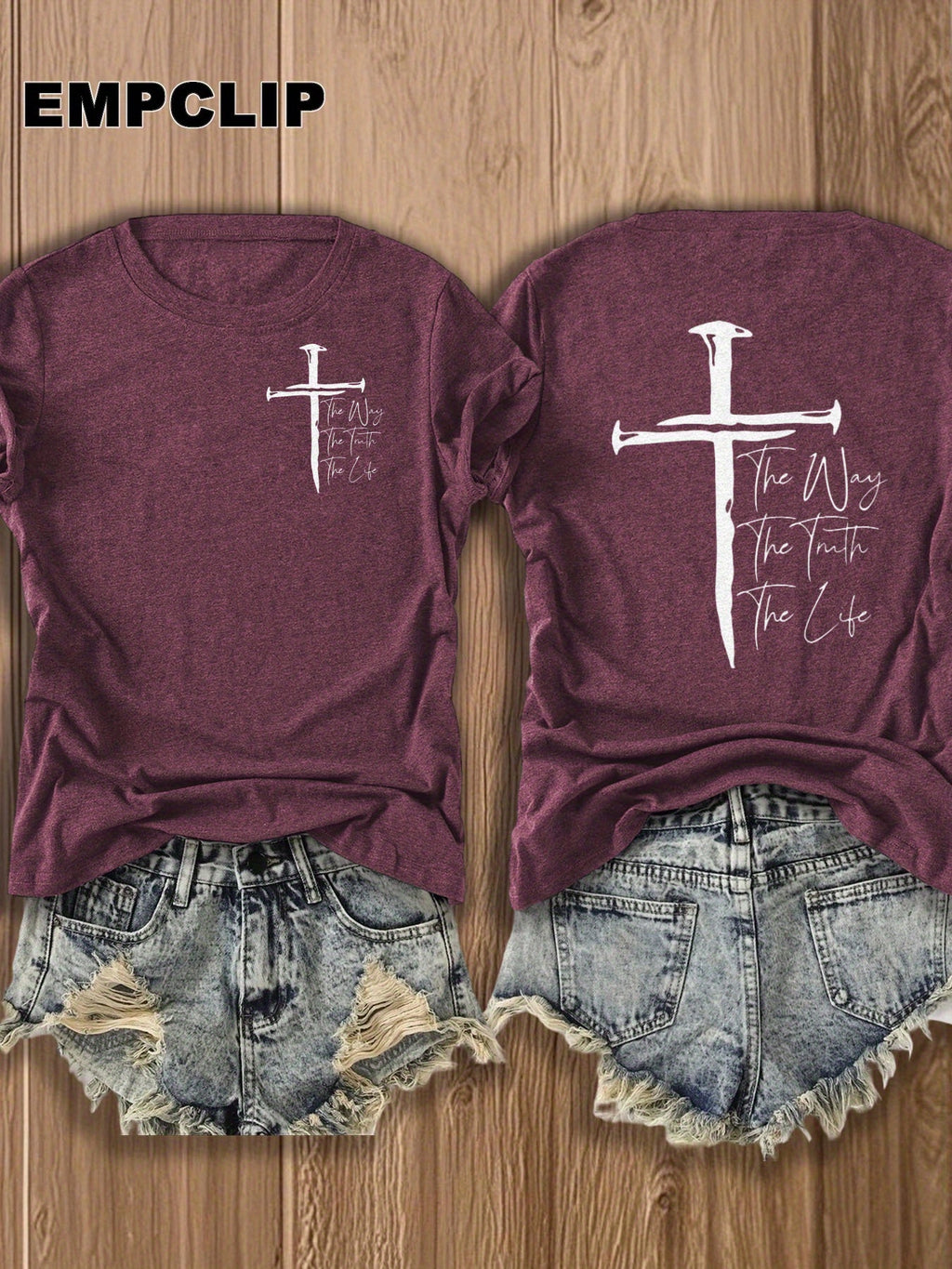Christian Cross Graphic Tee Women Faith Inspirational T-Shirt Patriotic Religious Casual Tops