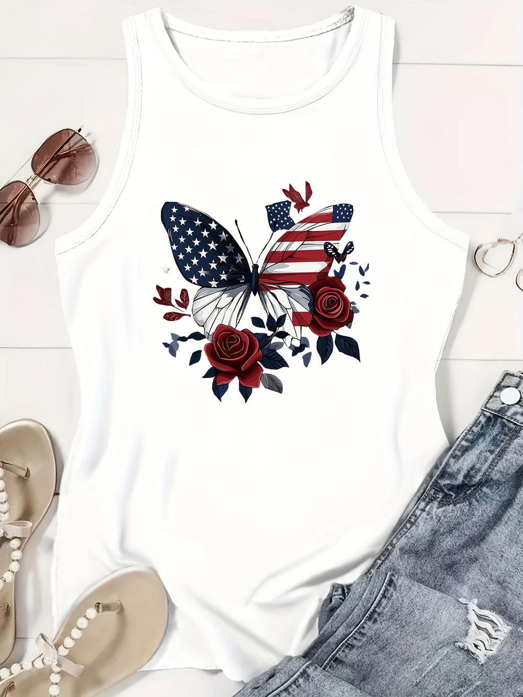 Graphic Drawing Print Tank Top Women Crew Neck Sleeveless Casual Lightweight Breathable All Season Polyester Tee S-XXL