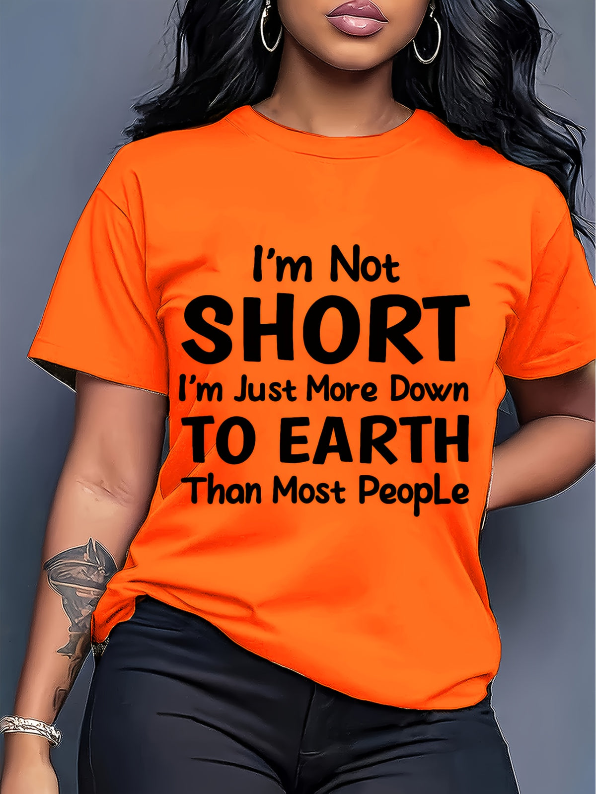 Graphic Print T-Shirt Women Crew Neck Short Sleeve Lightweight Casual Letter Alphabet Applique Tee Spring Summer Multi Color S-XXL