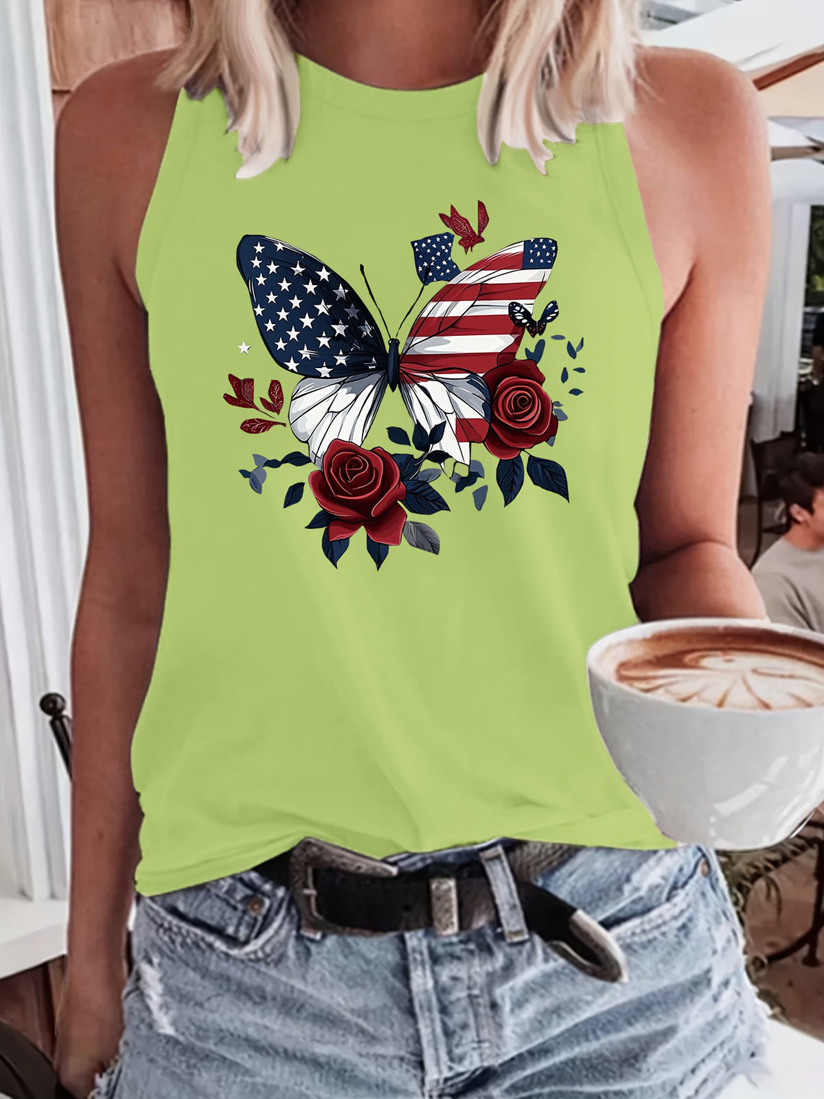 Graphic Drawing Print Tank Top Women Crew Neck Sleeveless Casual Lightweight Breathable All Season Polyester Tee S-XXL