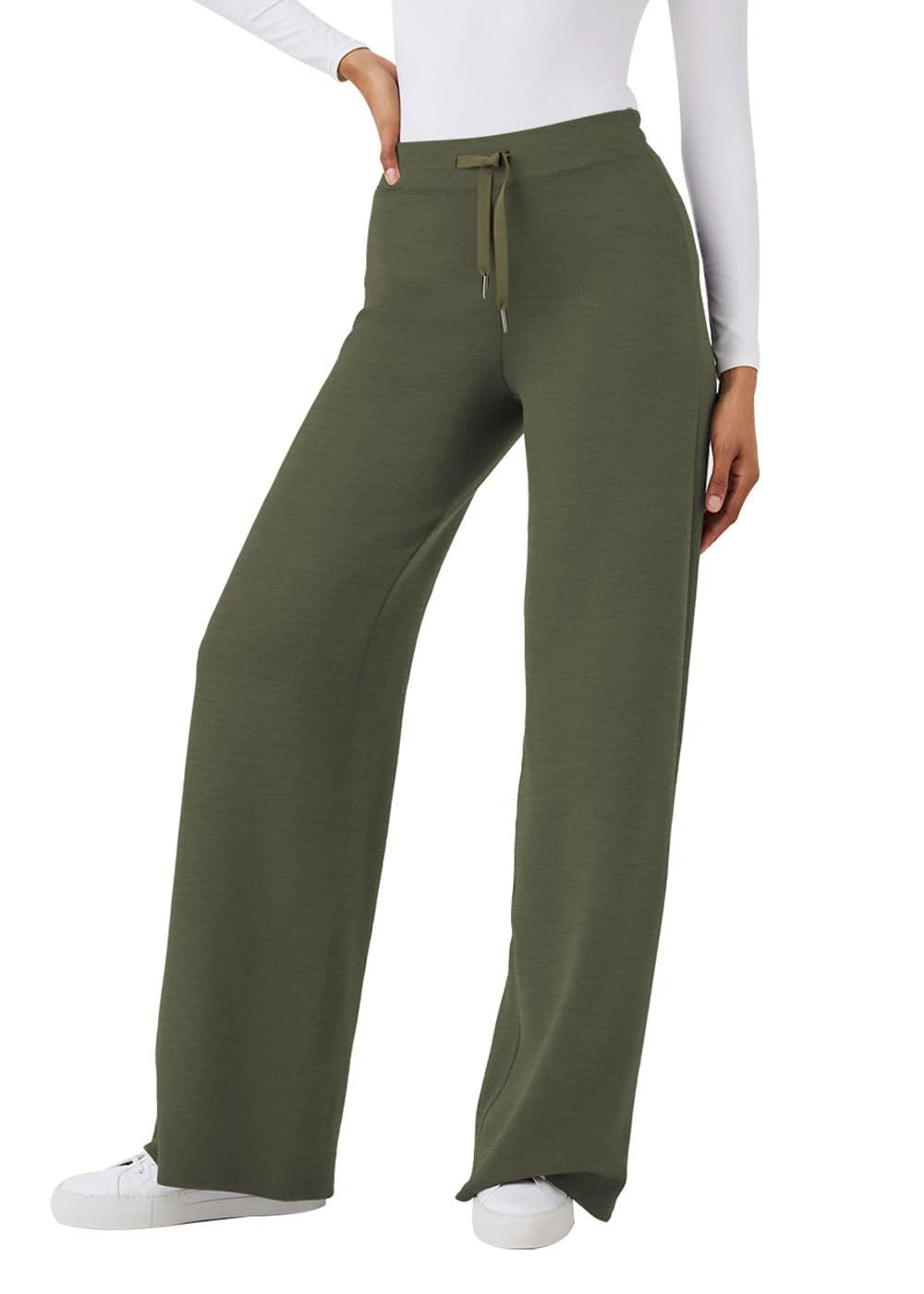 Zipper Sweatshirt Wide-Leg Pants 2 Piece Set Women Casual Tracksuit Outfit for Spring Fall - Loose Fit Jogger Co-ord Set