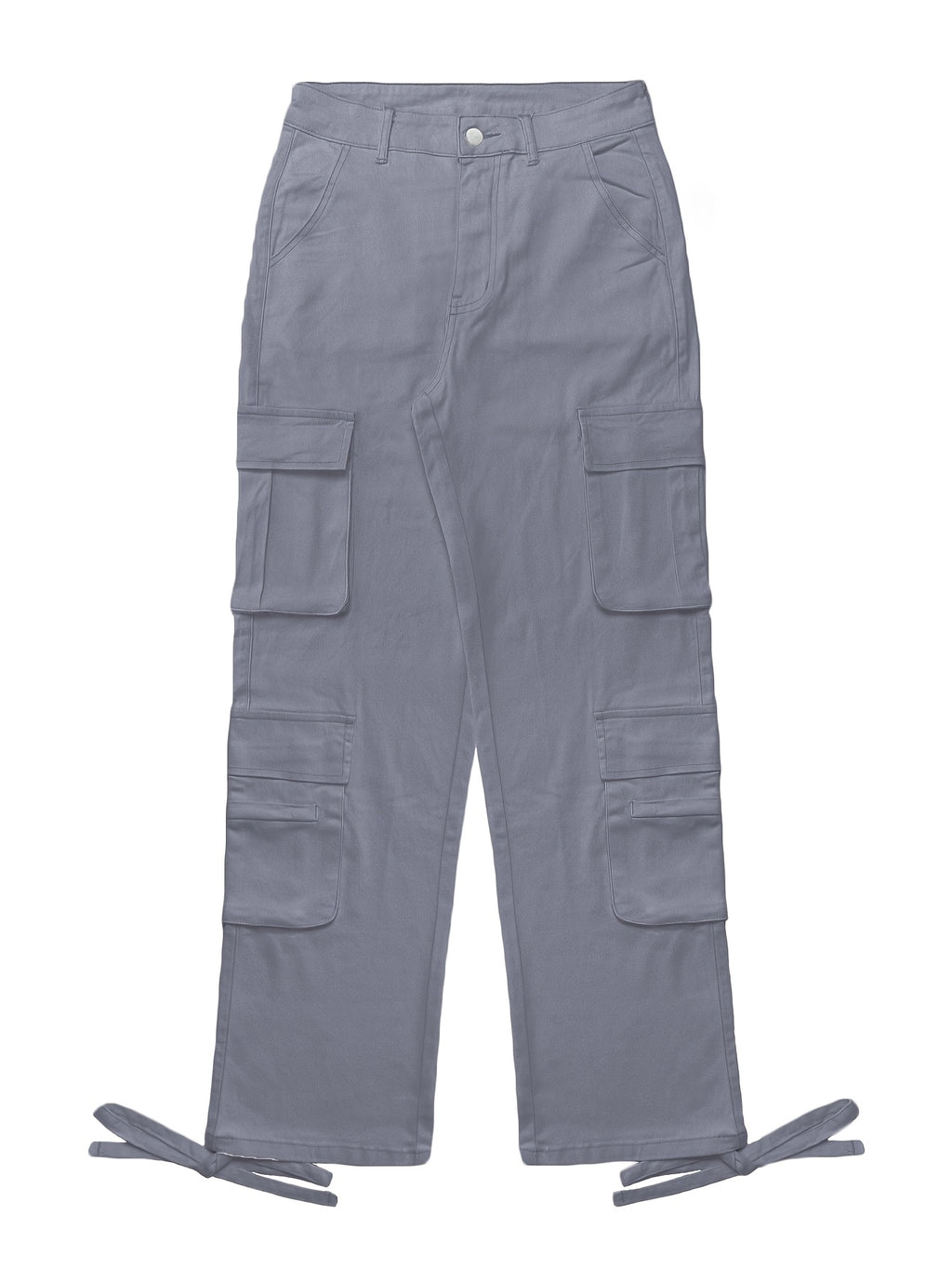 Low Waist Cargo Denim Pants Women Street Hip-Hop Style Multi Pocket Wide Leg Workwear Casual Jeans Apricot Grey Khaki S-XXL