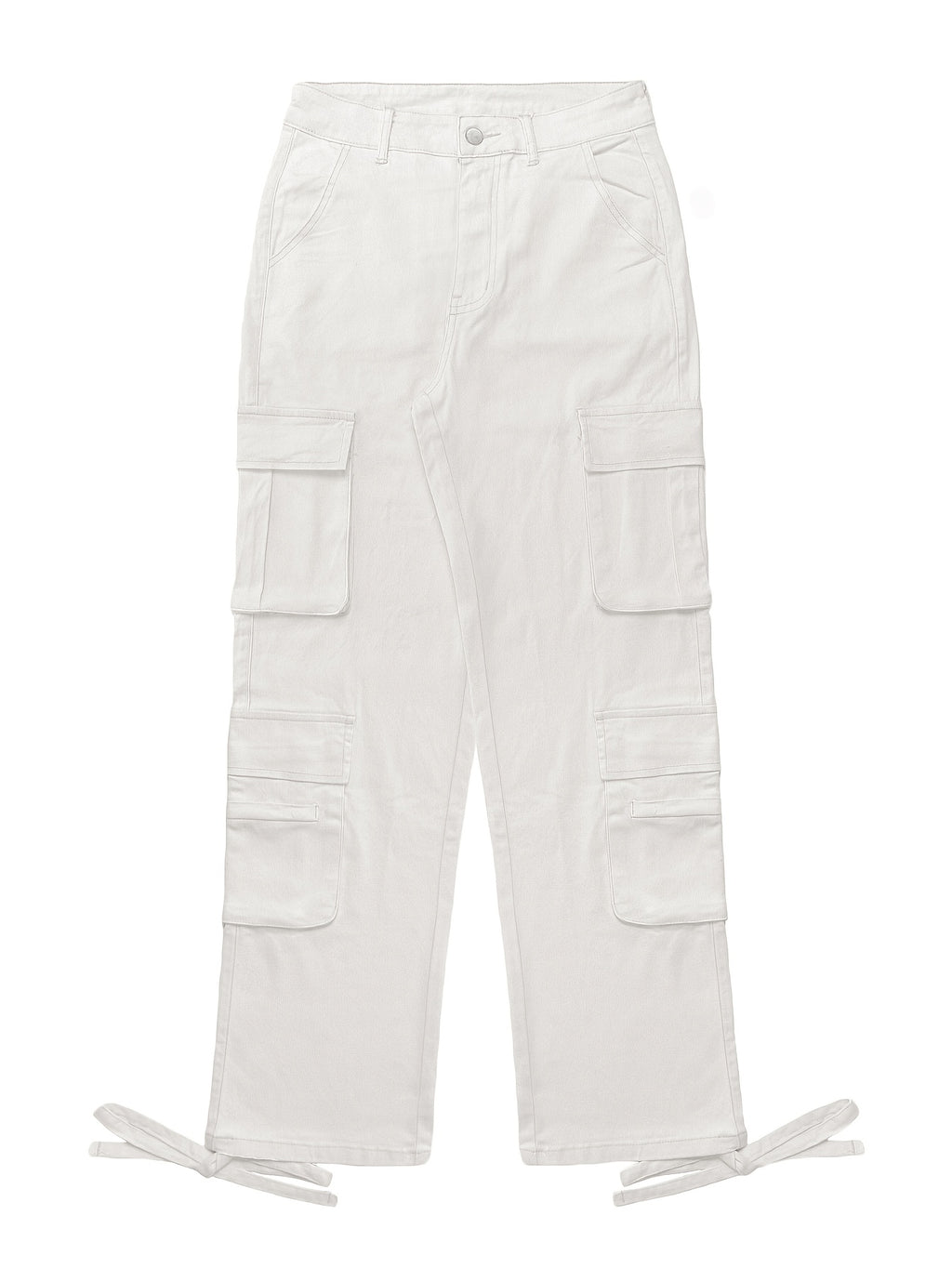 Low Waist Cargo Denim Pants Women Street Hip-Hop Style Multi Pocket Wide Leg Workwear Casual Jeans Apricot Grey Khaki S-XXL