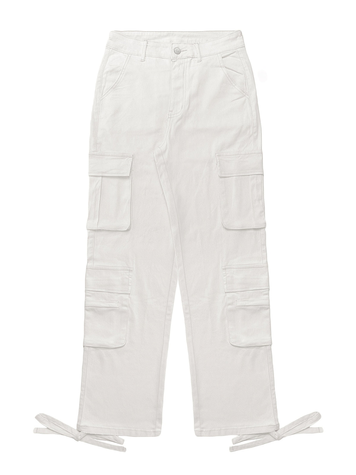 Low Waist Cargo Denim Pants Women Street Hip-Hop Style Multi Pocket Wide Leg Workwear Casual Jeans Apricot Grey Khaki S-XXL