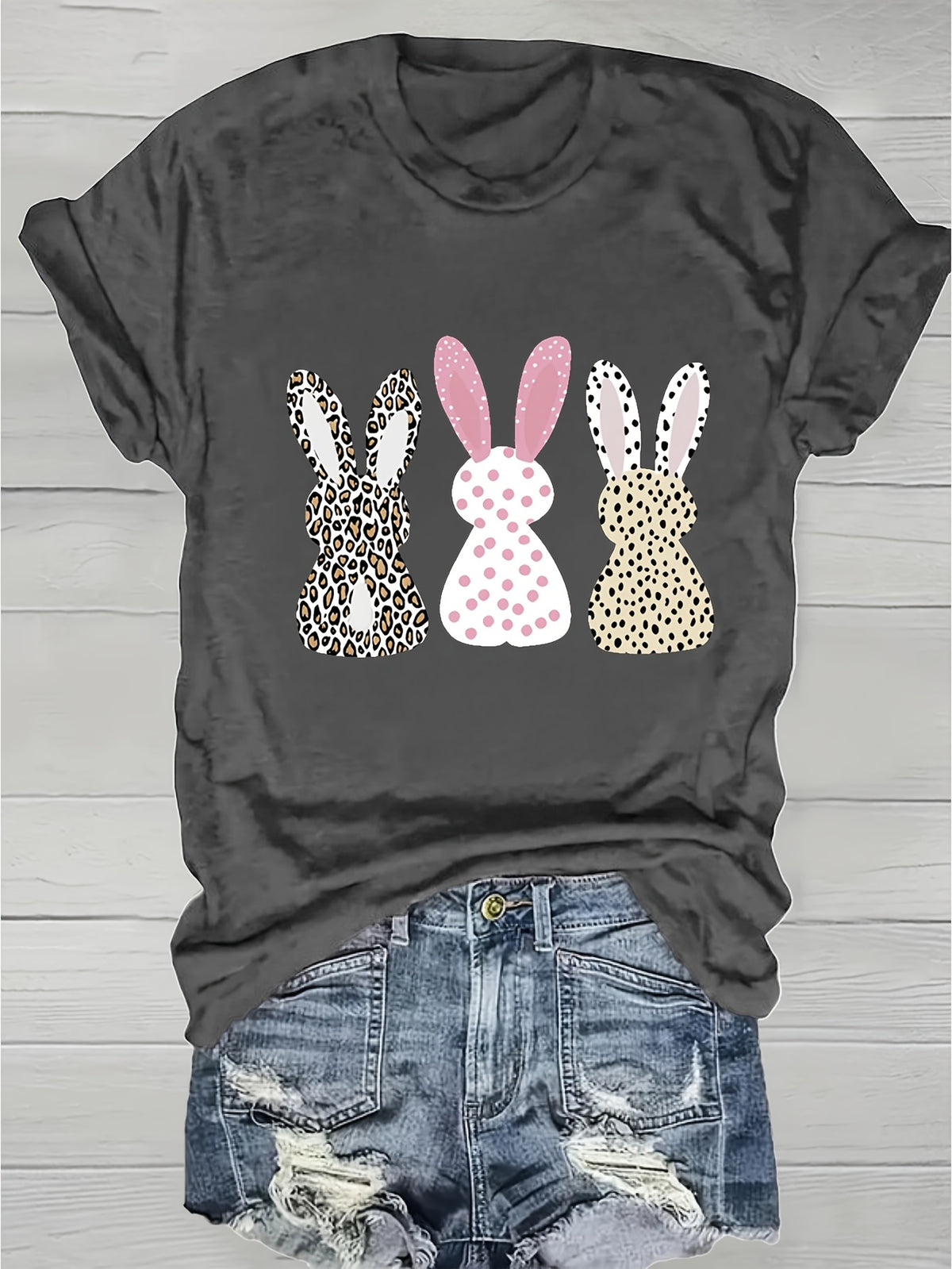 Letter A Print T-Shirt Women Crew Neck Short Sleeve Casual Applique Graphic Tee Medium Stretch Machine Washable Spring Summer Top S-XXL