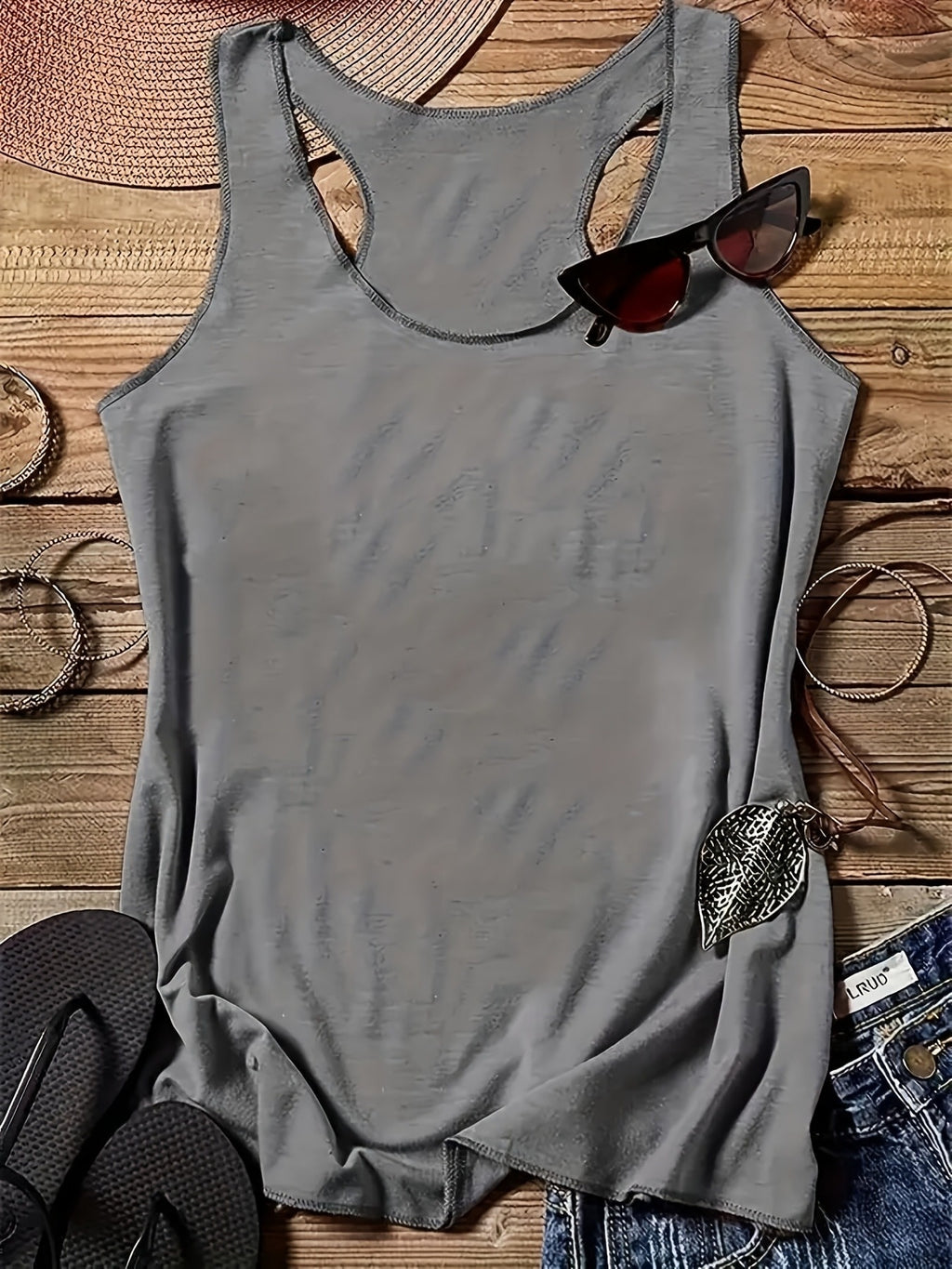 5-Pack Sleeveless Tank Tops for Women | Round Neck Stretchy Casual Cami Tops | Multipack Basic Layering Tops | Spring Summer Everyday Vest Tank Women