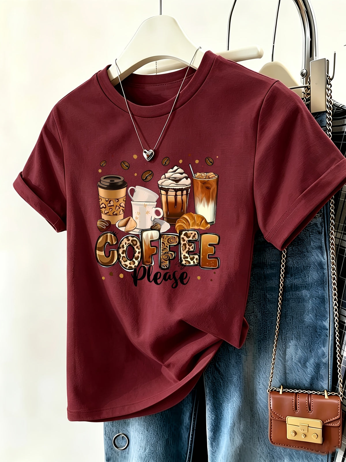 Geometric Pattern Print T-Shirt Women Crew Neck Short Sleeve Stretch Casual Fun Tee Multicolor S-XXL
