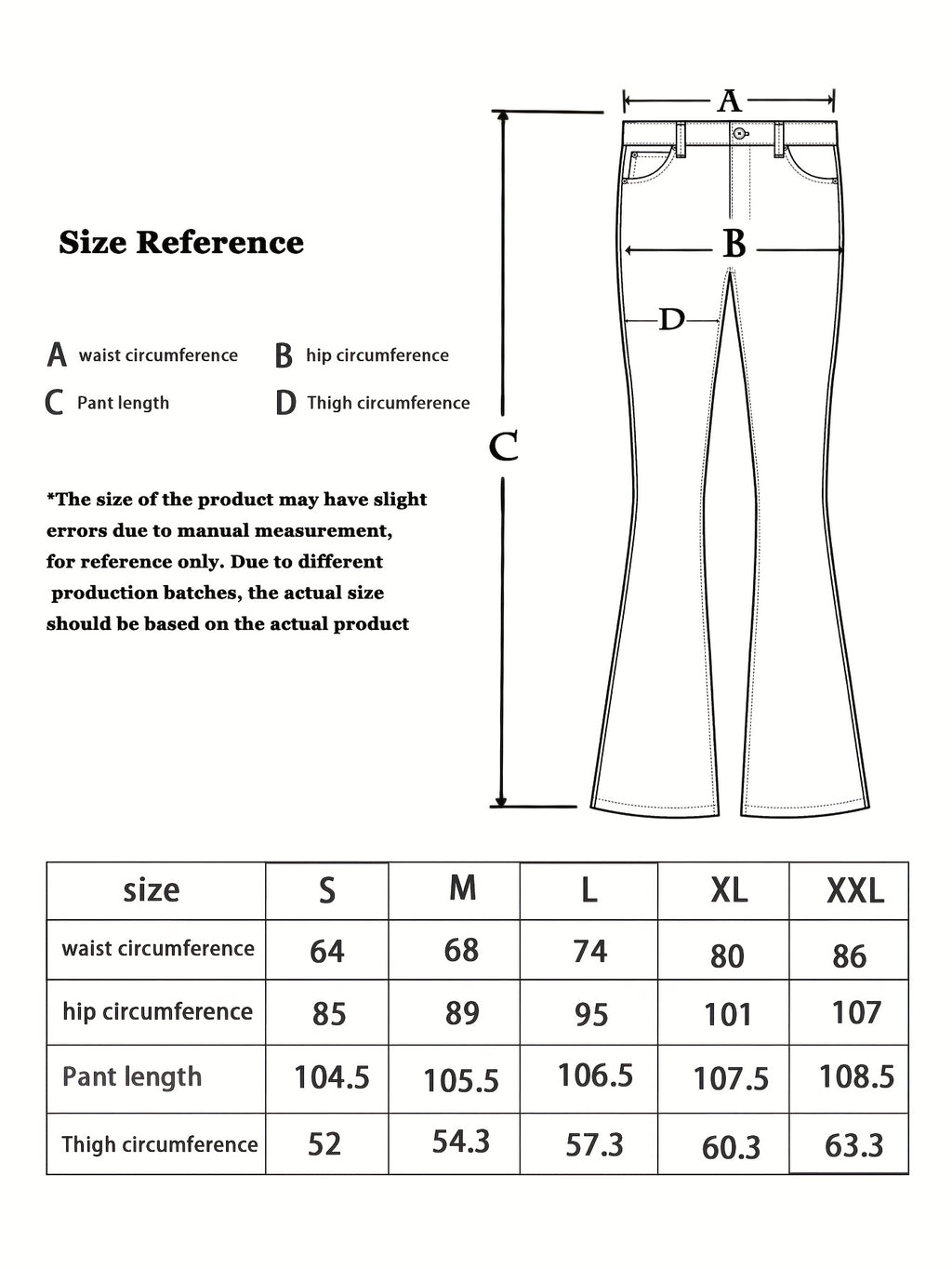 High Waist Stretch Flare Jeans Women Wide Leg Pants with Pockets – Solid Color Street Style, All-Season Comfortable Denim, Machine Washable