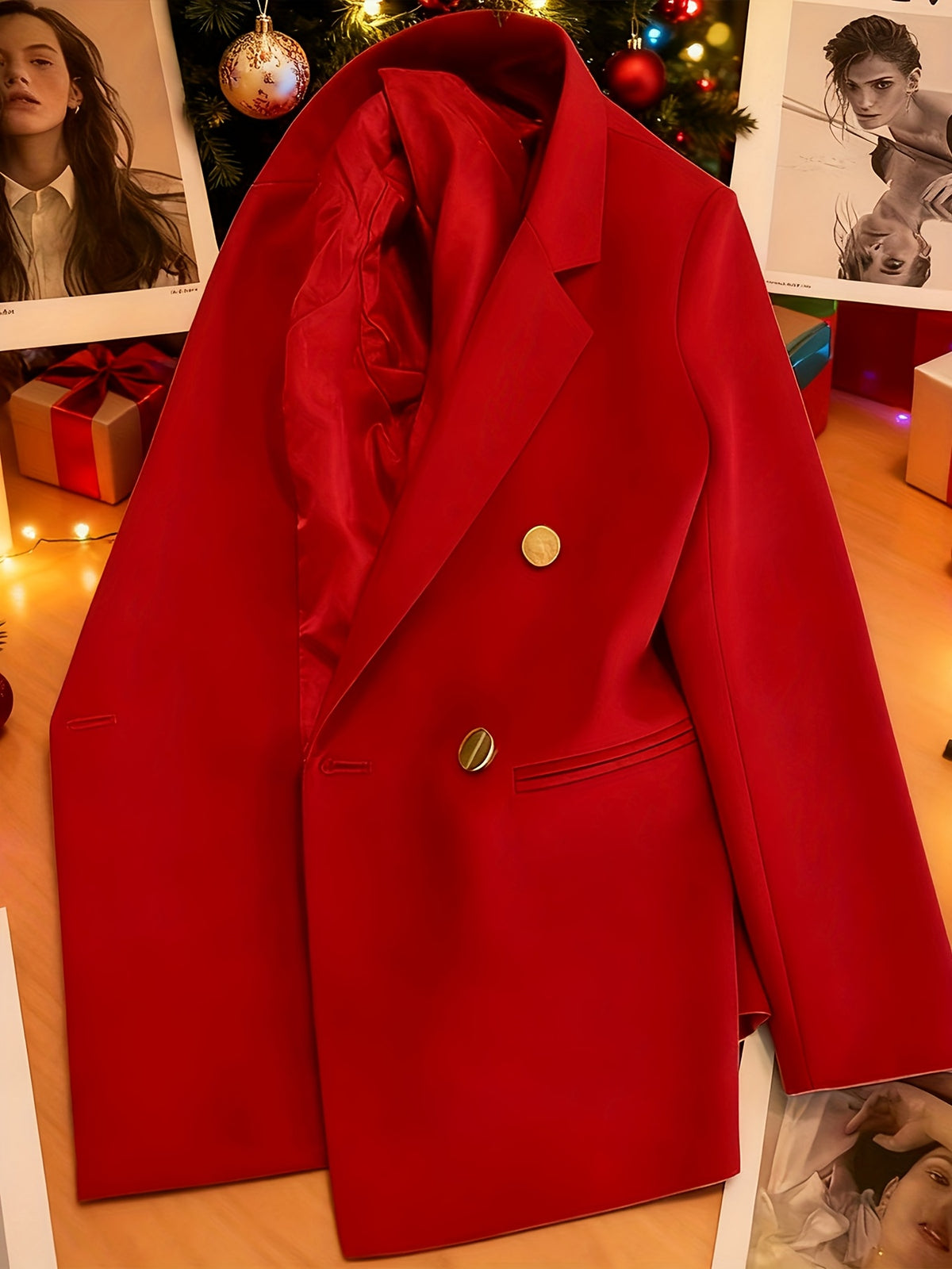 Women's Bright Color Casual Blazer Small Suit Jacket Versatile Spring Autumn Lightweight Fashion Everyday Outerwear Top
