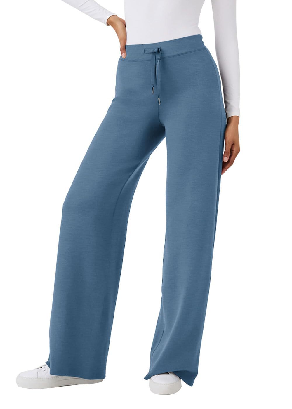 Zipper Sweatshirt Wide-Leg Pants 2 Piece Set Women Casual Tracksuit Outfit for Spring Fall - Loose Fit Jogger Co-ord Set