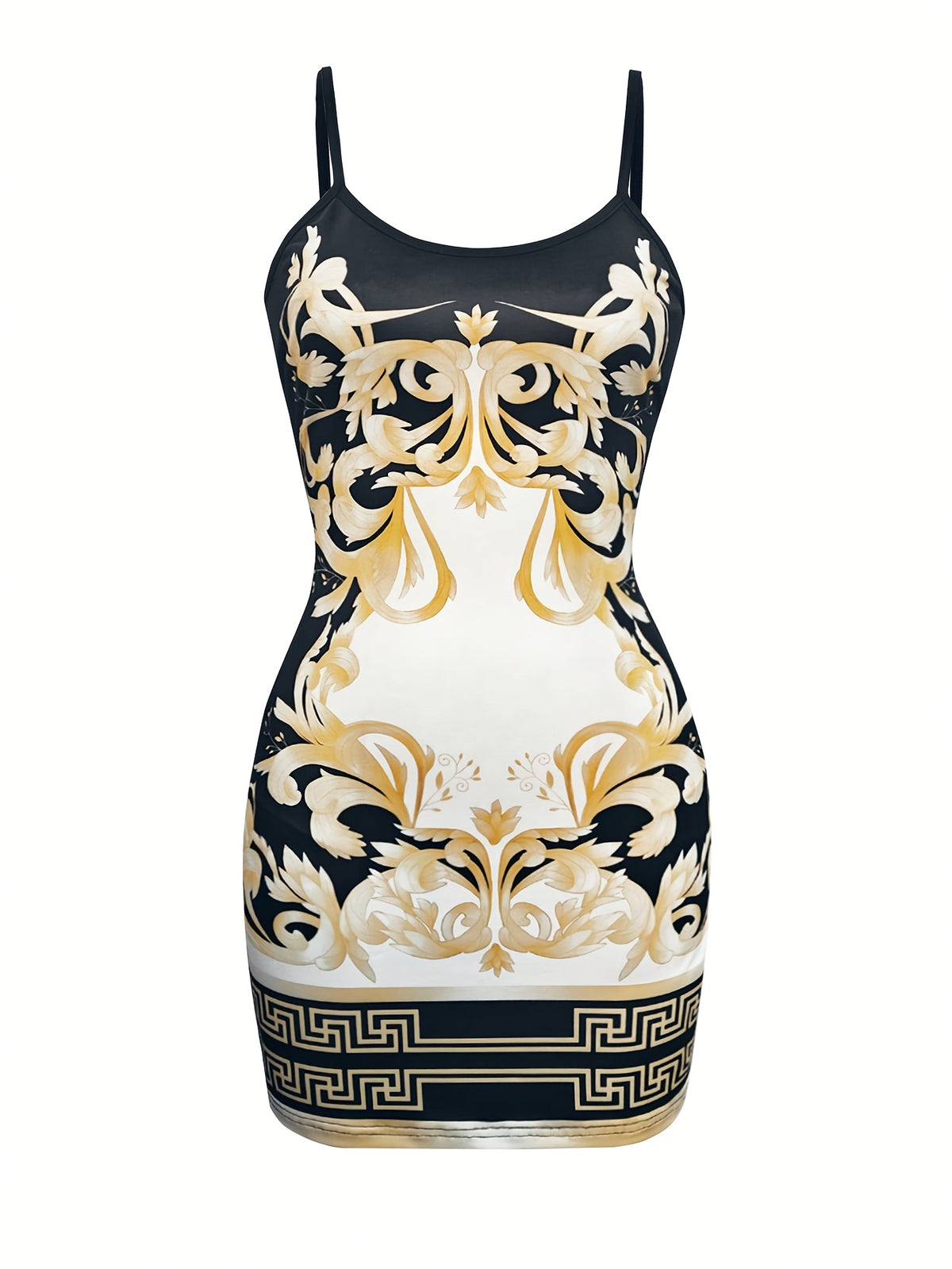 Halter Dress for Women Printed Backless Sexy Fitted Spring Summer Going-Out Dress Stretchy Lightweight Party