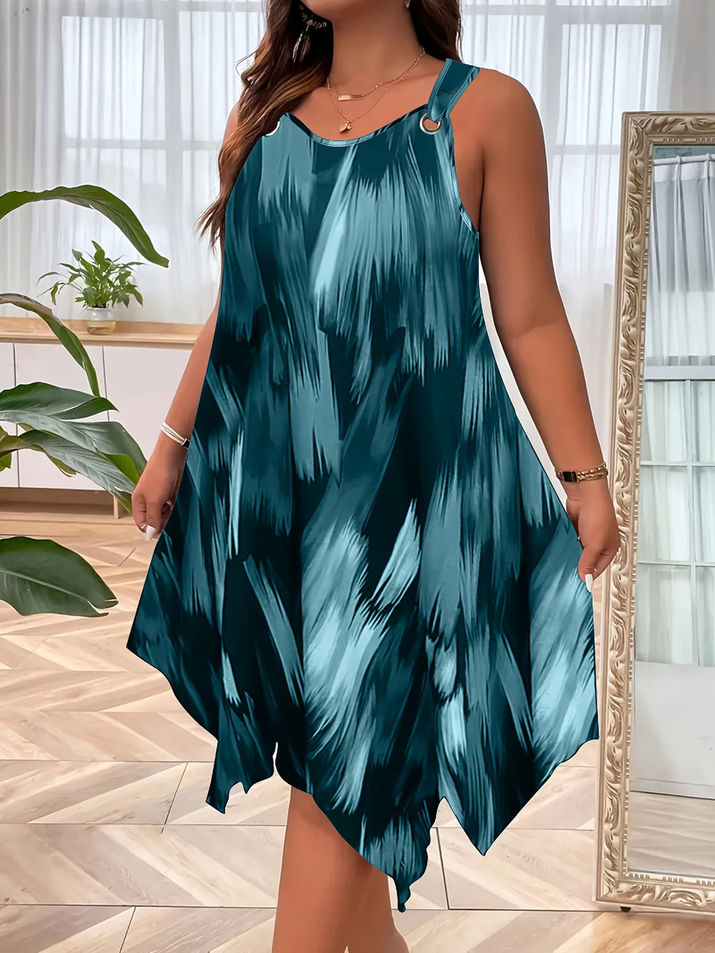 Bohemian Print Sleeveless Maxi Dress for Women – Elegant Loose Fit Summer Long Dress for Beach, Travel & Vacation