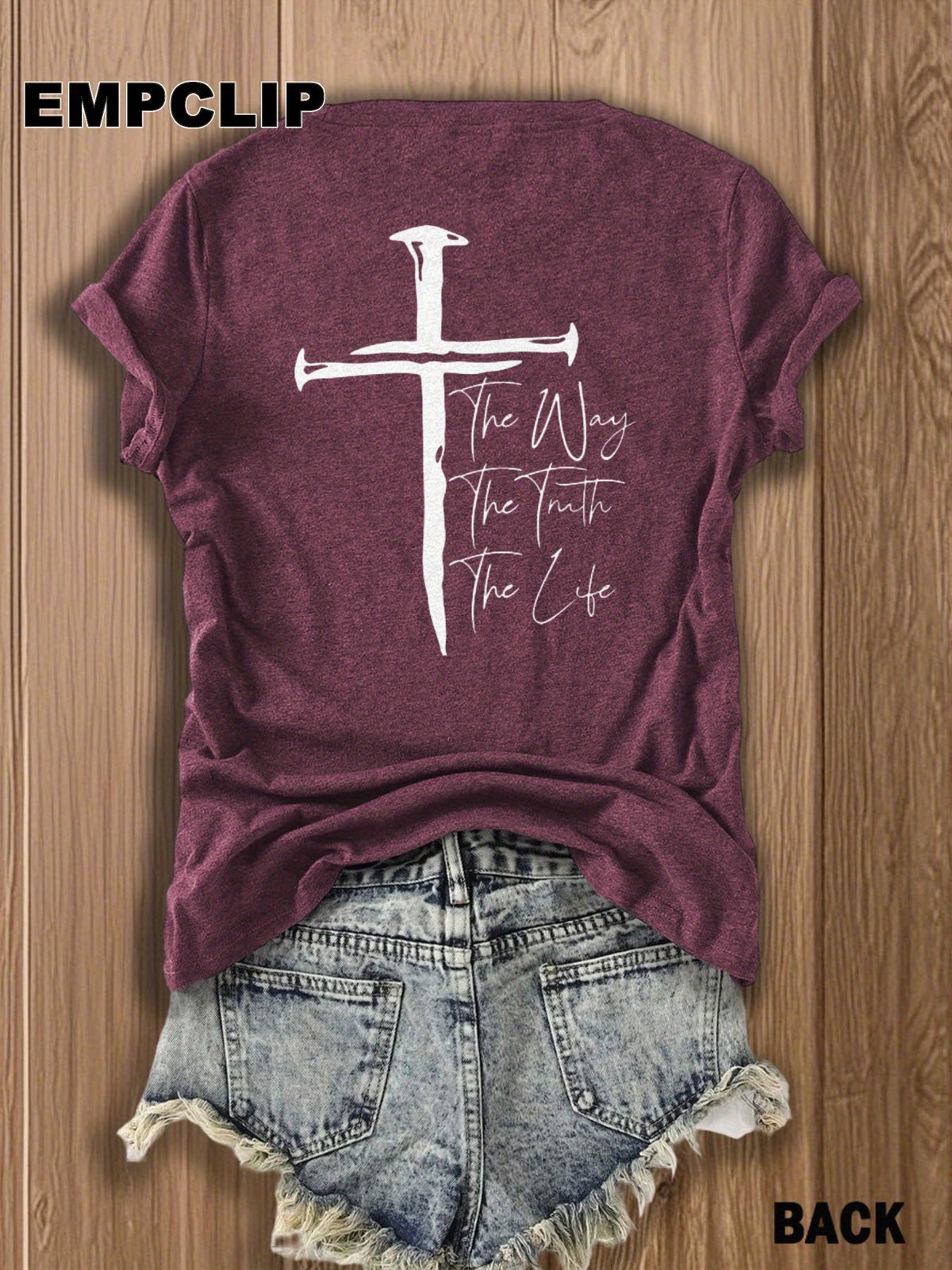 Christian Cross Graphic Tee Women Faith Inspirational T-Shirt Patriotic Religious Casual Tops