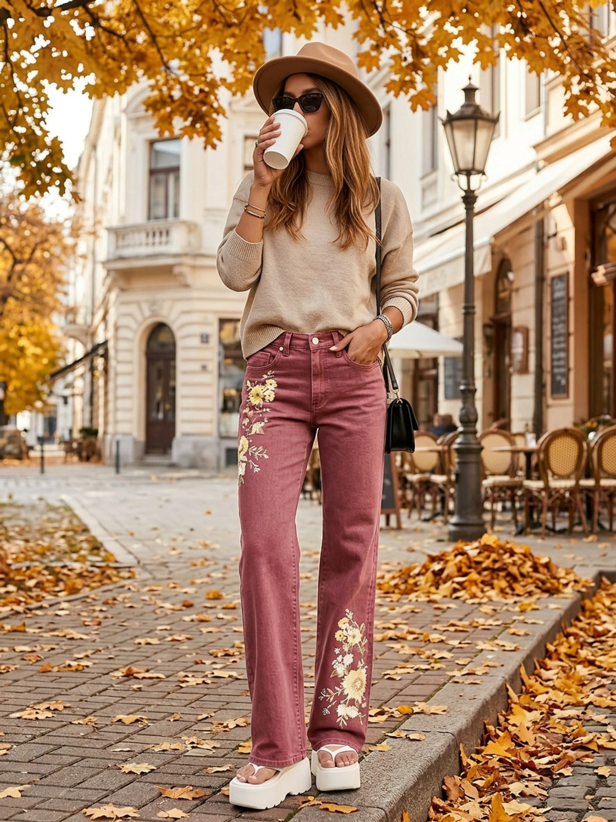 Women's High-Waisted Light Wash Stretch Straight Jeans Machine Washable Casual Pants Multi-Color S-XXL