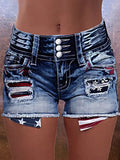 Sexy High Elastic Washed Denim Super Short Shorts for Women - Hot Girl Summer Jean Shorts, Stretchy Fitted Mini Denim Shorts for Beach Vacation Nightout