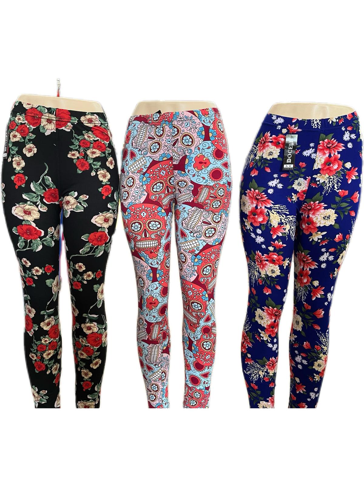High Waist Printed Yoga Leggings for Women – Mixed Colors Moisture-Wicking Stretchy Casual Fitness Sweatpants, Comfortable Everyday Athletic Style, One Size