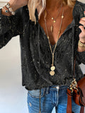 Lace Bell Sleeve Blouse Women Elegant Long Sleeve Vintage European Placket Office Wedding Casual Top S-XL