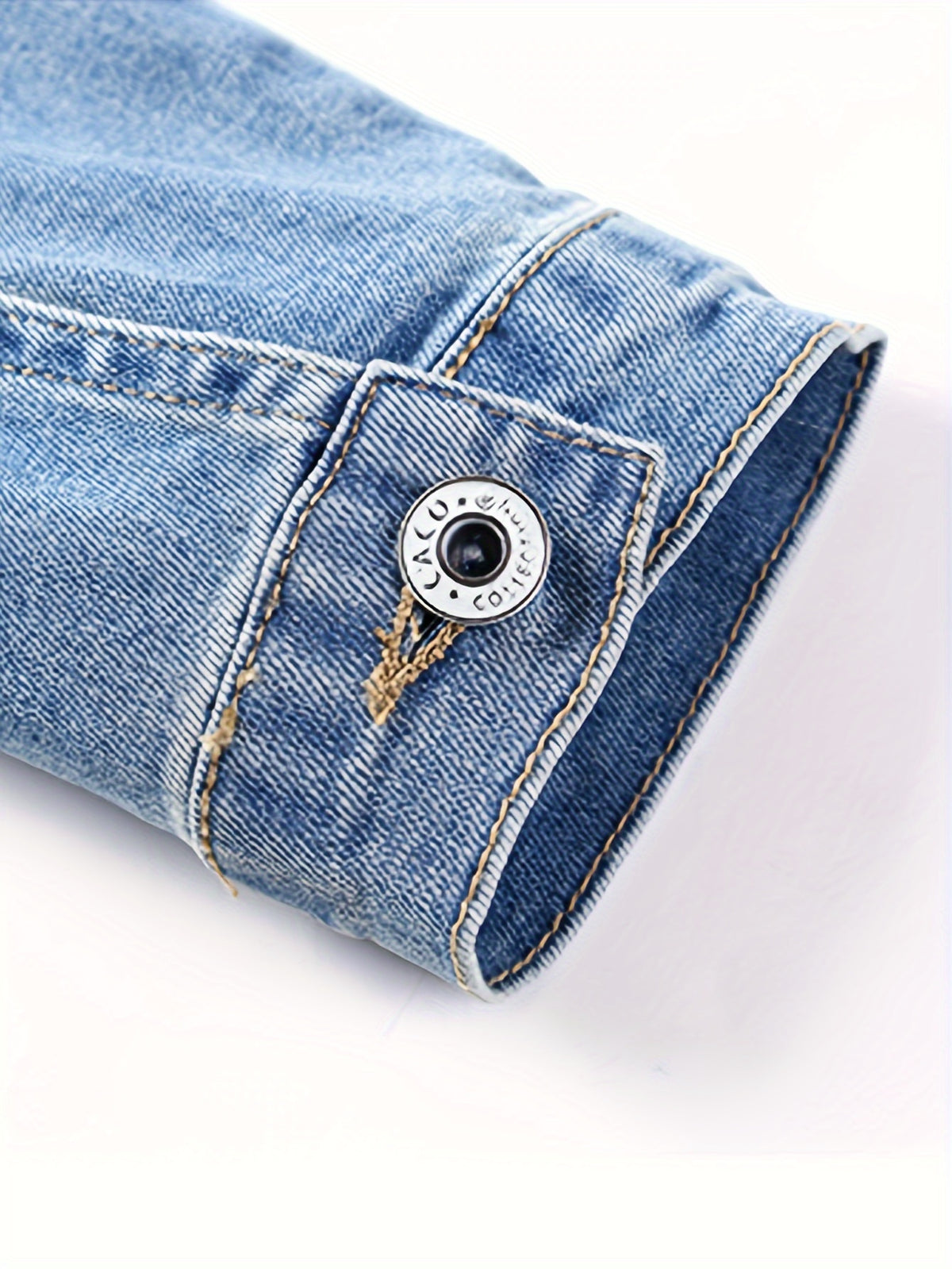 Vintage Wash Cropped Denim Jacket Women Slim Fit Button-Up Casual Spring Fall Layering Dark Blue Medium Blue S-XXL