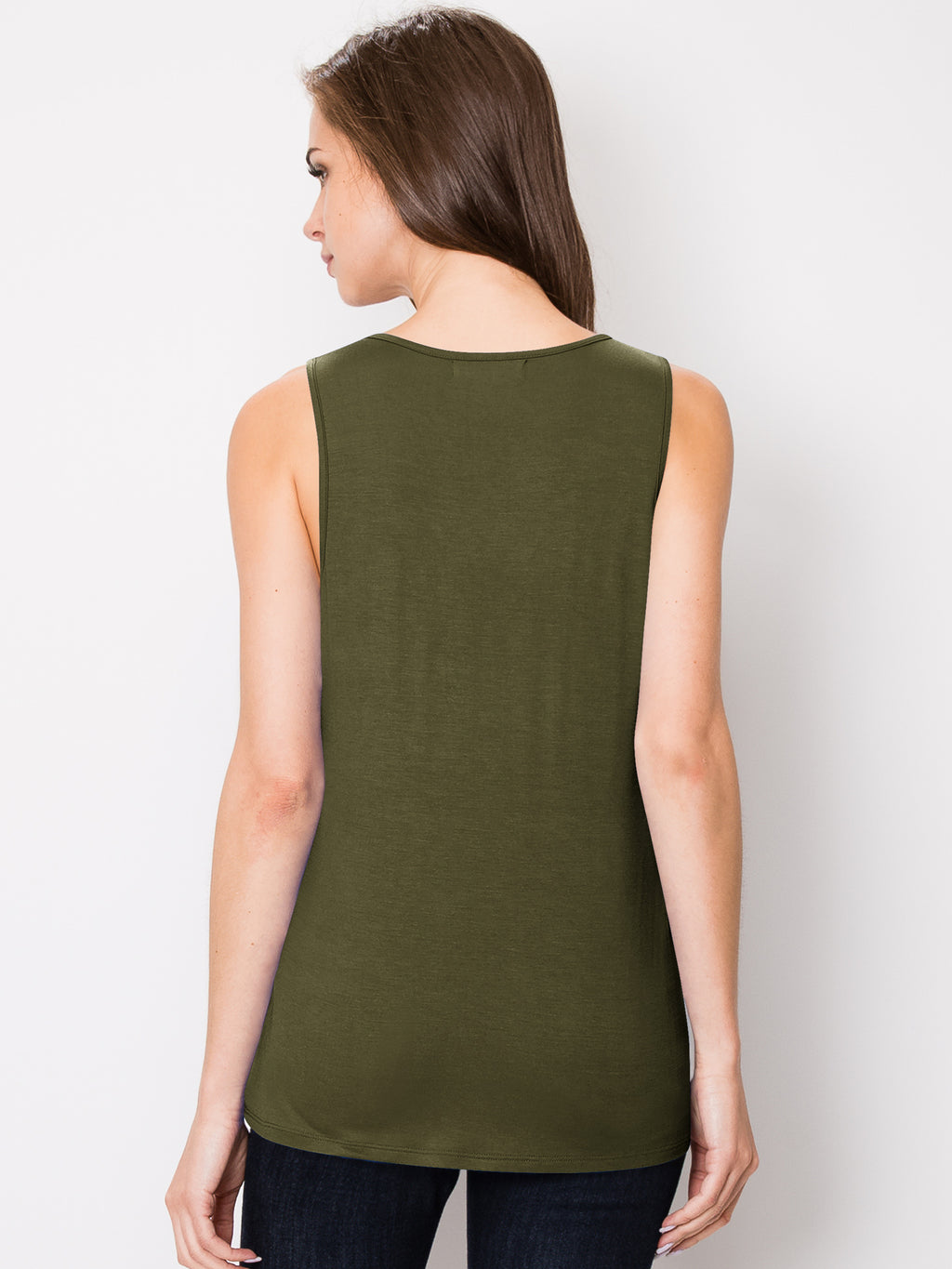 Women's Sleeveless Scoop Neck Tank Top Loose Fit Breathable Casual Layering Shirt 20 Colors Summer Essential