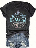 Graphic Print T-Shirt Women Casual Short Sleeve Crew Neck Letter Print Top Lightweight Stretchy Spring Summer Tee S-XXL