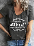 Alphabet Graphic Print T-Shirt for Women - Lightweight Breathable Crew Neck Short Sleeve Casual Tee Spring Summer Soft Stretch Top