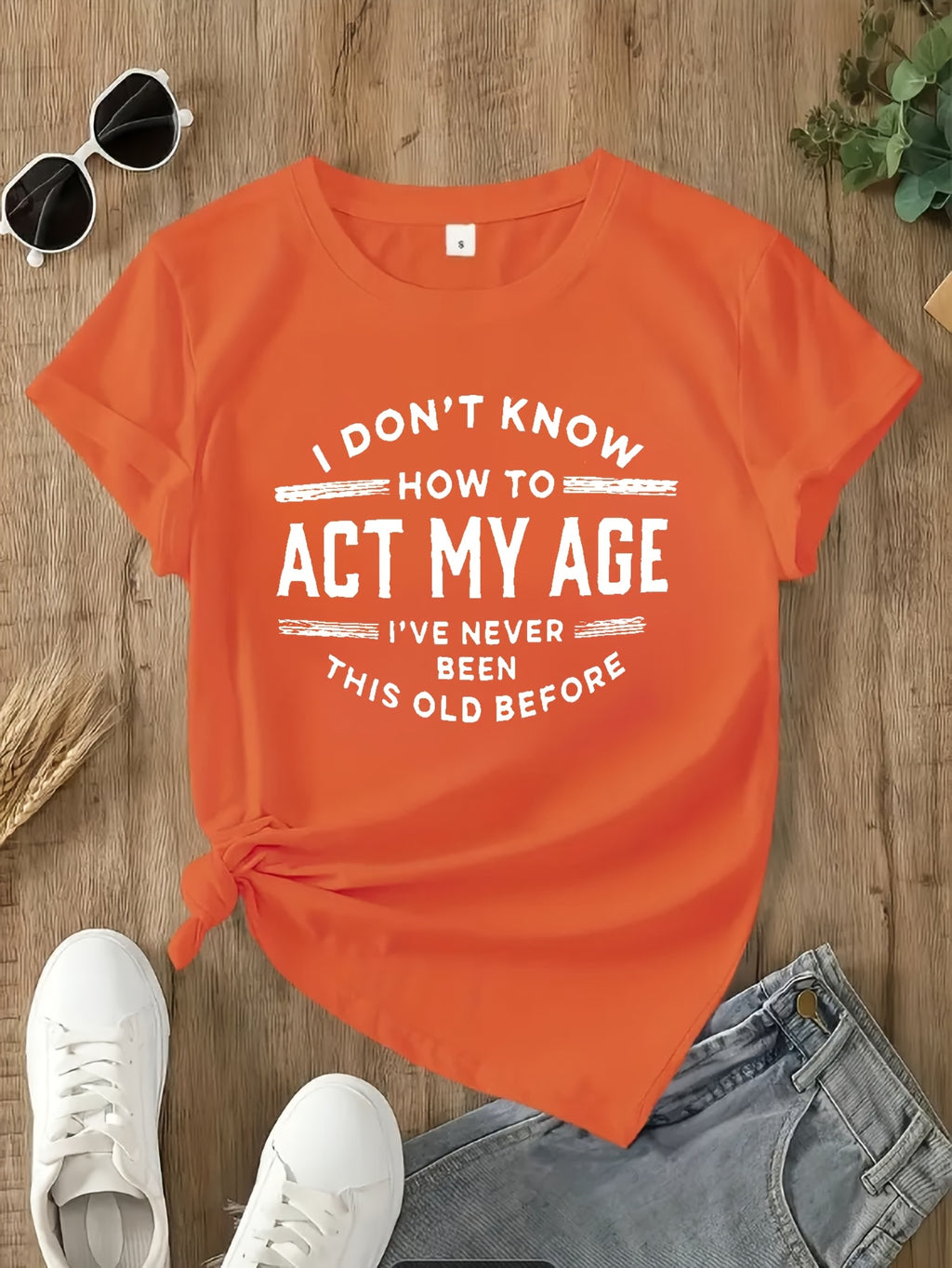 Alphabet Graphic Print T-Shirt for Women - Lightweight Breathable Crew Neck Short Sleeve Casual Tee Spring Summer Soft Stretch Top
