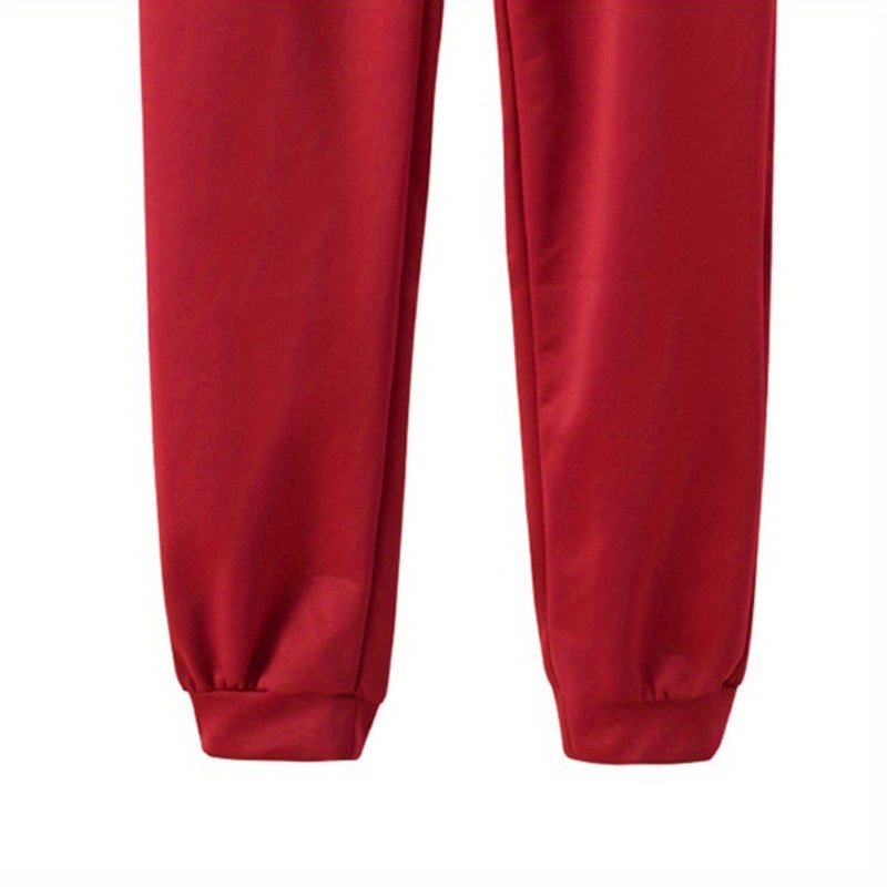 Women's Zip-Up Hoodie Jogger Set 2 Piece Tracksuit Sweatsuit Casual Solid Color Sweatpants Outfit S-XXL