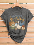 Bohemian Slogan Print T-Shirt Women Crew Neck Short Sleeve Casual Graphic Tee Viscose Blend Minimalist Spring Summer Fall Top S-XXL
