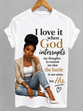 Women's Christian Faith T-Shirt Psalm 46:5 Bible Verse Graphic Tee Casual Round Neck Short Sleeve Inspirational Shirt