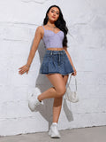Pleated Mini Skirt Women Mid Waist Solid Color Elegant Party Spring Summer Fall Short Skirt Versatile Fashion Regular Fit
