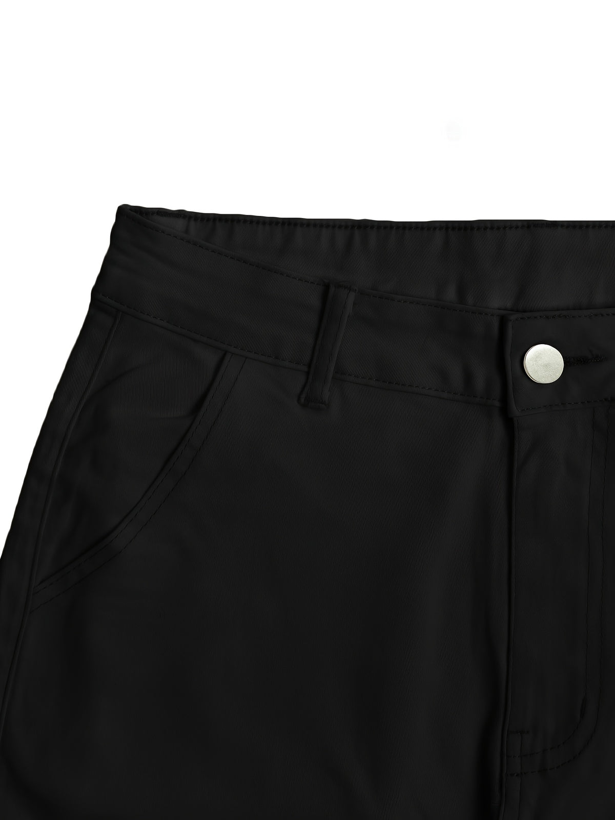 Y2K Retro Wash Women's Work Pants Multi-Pocket Casual Straight Leg Khaki Black Gray S-XXL