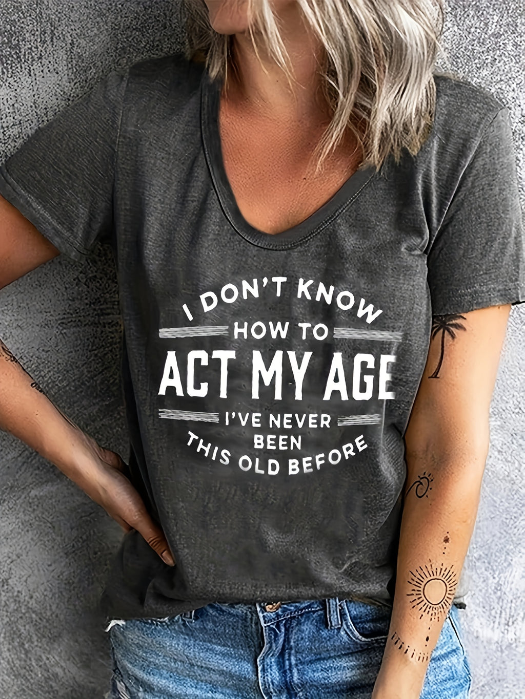 Letter Print T-Shirt Women Casual Short Sleeve Crew Neck Graphic Tee Comfortable Daily Layering Top S-XXL