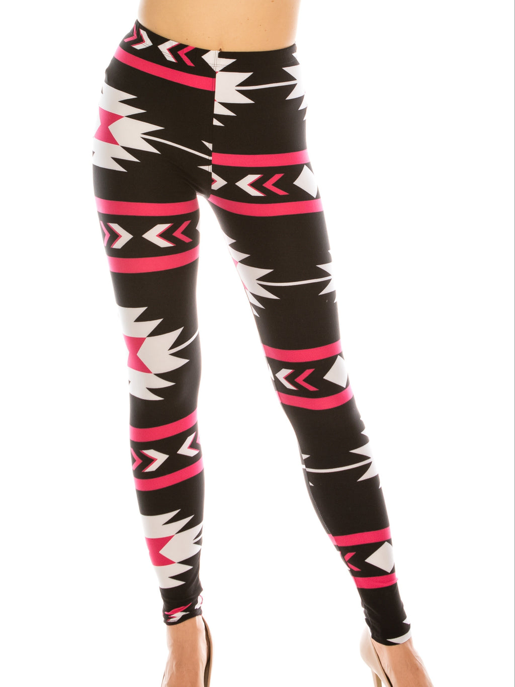 Printed Pattern Leggings for Women – No See-Through High Stretch 92% Polyester Super Soft, 9 Colors One Size, Casual Sexy Fashion Bottoms
