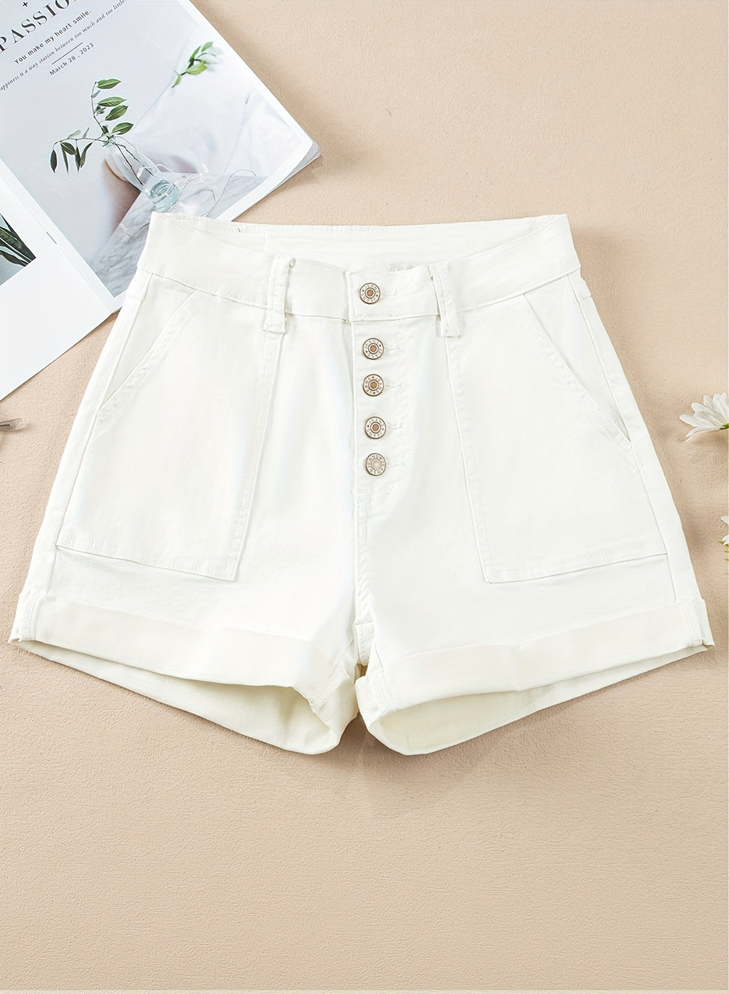 High Waist Stretch Denim Shorts Women Slim Fit Vintage Casual Summer Jean Shorts Multi-Color XS-XXL