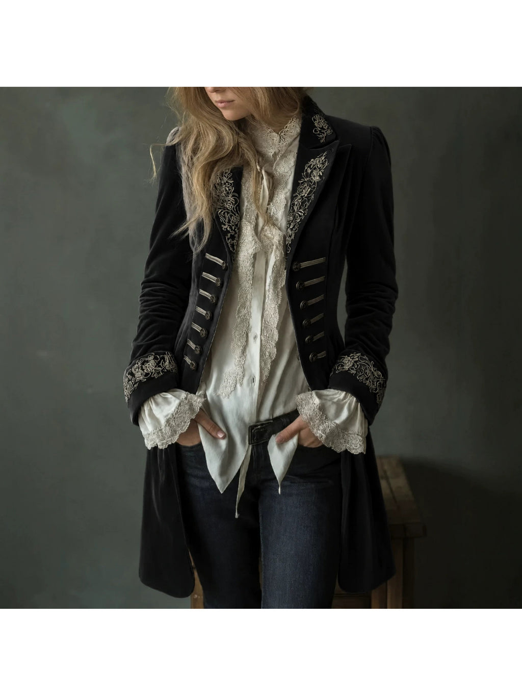 Women Elegant Casual Long Sleeve Reversible Collar Blouse Retro Work Casual Navy Black Grey Blue Peach Pink S-XXL
