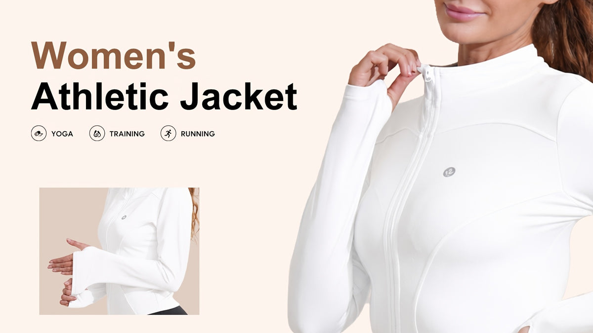 Women Zip Up Workout Jacket Thumb Holes Lightweight Moisture Wicking Slim Fit Sportswear Black Camel S-XL