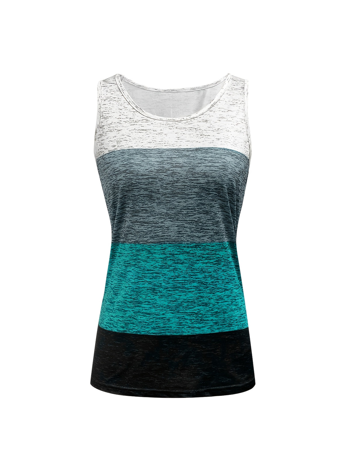 Color Block Print Vacation Vest Top Women Sleeveless Casual Cami Blouse Spring Summer Beach Holiday Fashion Top Trendy Colorful Tank S-XXL