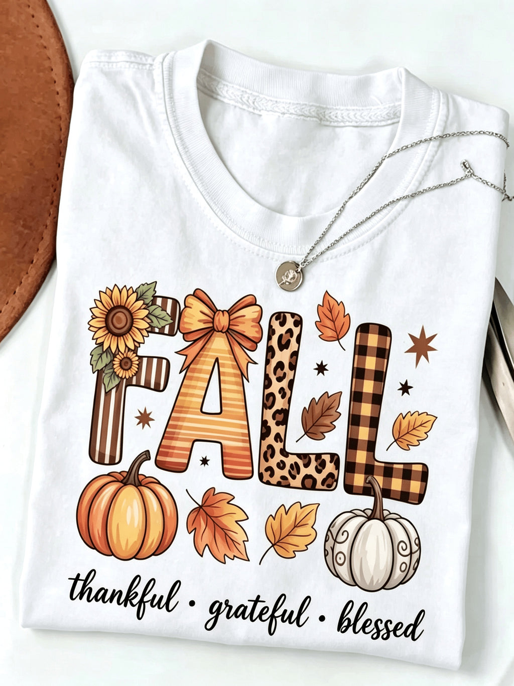 Autumn Graphic Tee Women Pumpkin Sunflower Loose Casual Short Sleeve Round Neck Fall Thanksgiving Halloween T-Shirt Retro Style S-XXL