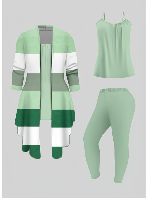 3 Piece Outfit Set Women Casual Fashionable Matching Tracksuit Spring Summer Fall Loungewear Coord Set S-XXL All Season