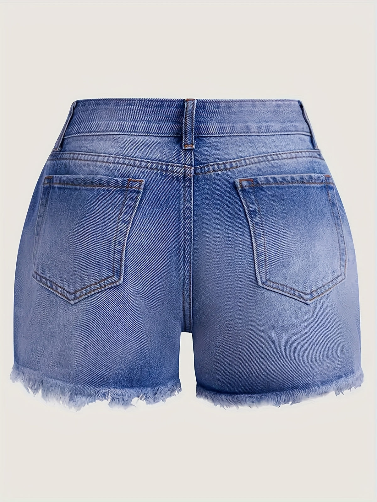 Wide Leg Casual Shorts Women Retro Loose Frayed Edge Button Front Mid Rise Breathable Beach Shorts Summer Picnic Outings