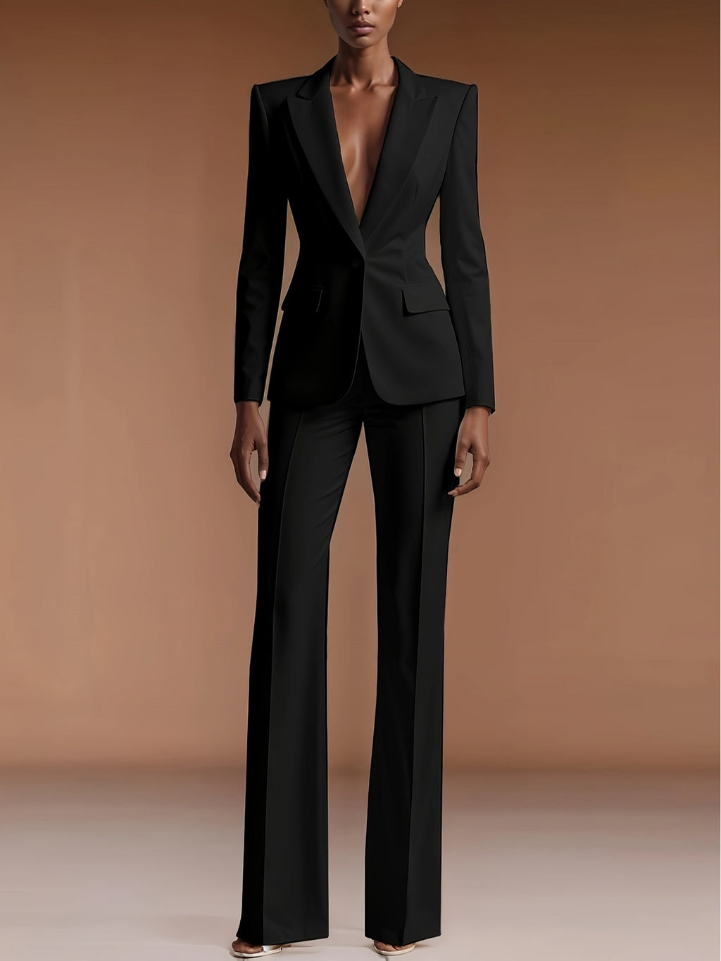 Women's White Blazer and Dress Pants 2-Piece Set Professional Formal Commuting Suit High-End Office Work Outfit Spring 2026