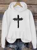 Women Hoodie Pullover Sweatshirt Holiday Party Soft Casual Fall Top Machine Washable White Black S-XXL